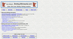 Desktop Screenshot of birding-minnesota.com